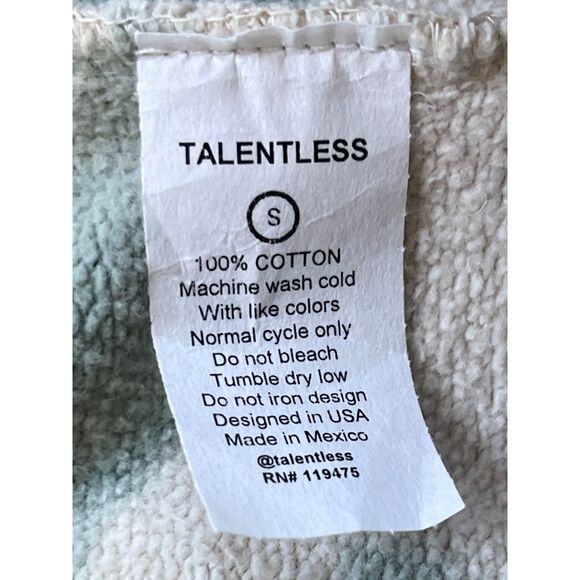 TALENTLESS Cream Blue Tie Dye Gym Basketball Jogger Sweatpants Mens Size Small - Picture 3 of 6